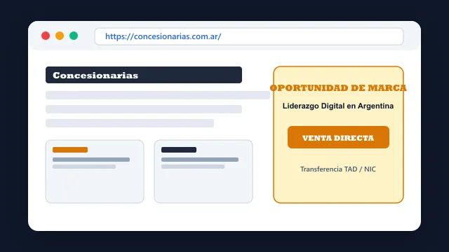 Modelo de aplicación comercial y proyectos digitales para concesionarias.com.ar